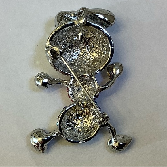 Pink and Blue Rhinestone Cartoon looking Ant Brooch/Pendant - Picture 4 of 8